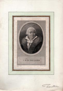 Item #70-1283 C. B. M. Toullier. (B&W engraving). Logerot, Dien, Artist, Engraver