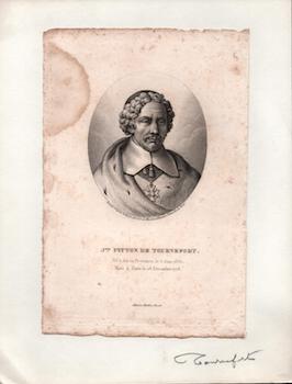 Item #70-1285 Joseph Pitton de Tournefort (5 June 1656 - 28 December 1708). (B&W engraving)....