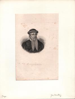 Item #70-1332 Gutenberg. (B&W engraving). Muller, Engraver