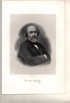 Item #70-1451 Victor de Laprade. (B&W engraving). Pierre Petit, Lemoine, Photo., Engraver