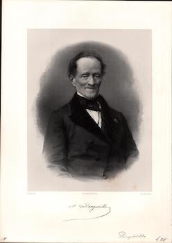 Pierre Petit (Photo.).; Lemoine (Engraver) - Jean-Baptiste Sanson de Pongerville. (B&W Engraving)