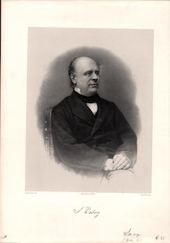 Pierre Petit (Photo.).; Lemoine (Engraver) - Samuel Silvestre de Sacy. (B&W Engraving)