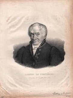 Item #70-1487 Labbey de Pompieres. (B&W engraving). Badin, H. Gaugiun, Artist