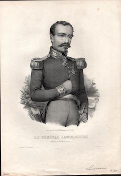 Item #70-1489 Le Général Lamoricière. (B&W engraving). 19th Century French Artist