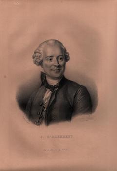 Item #70-1495 J. D. Alembert. (B&W engraving). Belliard, Delpech, Artist, Engraver