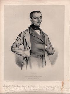 Item #70-1506 Théodore Muret. (B&W engraving). 19th Century French Artist