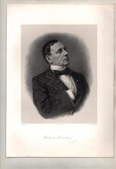 Pierre Petit (Photo.).; Lafosse (Artist) - Emile de Girardin. (B&W Engraving)