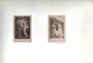 Item #70-1622 Voltaire couronne par la muse Calliope. (B&W engraving). 19th Century European Artist