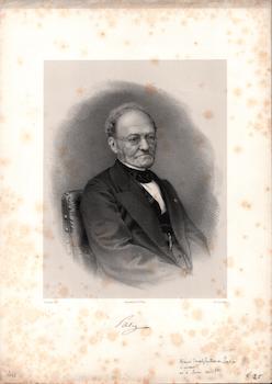 Pierre Petit (Photo.); Charpentier (Artist) - Henri Joseph Guillaume Patin. (B&W Engraving)