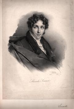 Item #70-1739 Alexandre Soumet. (B&W engraving). Cheyere, Engraver