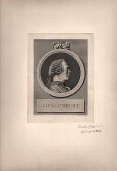 Item #70-1743 J. D'Alembert. (B&W engraving). C. N. Cochin, L. J. Cathelin, Artist, Engraver