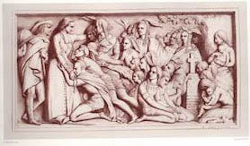 Item #70-1849 Monument du Cardinal de Cheverus. (Color engraving). David d'Angers, E. Marc,...