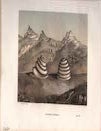 Item #70-1852 Cylindres Naturels. (Antique color book engraving of natural cylindrical granite formations at the western end of the Wichita Mountains). Auguste Joliet.