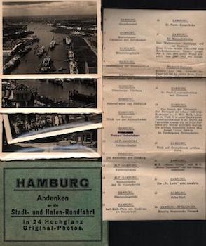 Item #70-1863 Photomappeansichten Hamburg. View Album of Hamburg. Hans Hertz, Photo
