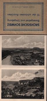Item #70-1867 Photomappeansichten Sächsische Schweiz, Basteigebiet und Umgebung. View Album of...
