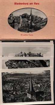 Item #70-1887 Photomappeansichten Blankenburg am Harz. (View Album of Blankenburg). 20th Century...