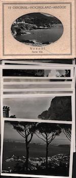Item #70-1902 Photomappeansichten 12 Original Hochglanz Abzüge, Neapel. (View Album of Neapel). 20th Century German Photographer.