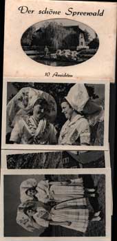Item #70-1909 Photomappeansichten Der shone Spreewald. (View Album of Freiberg). 20th Century...