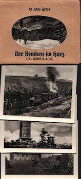 Item #70-1910 Photomappeansichten Der Brocken im harz. (View Album of 10 photos). 20th Century German Photographer.