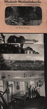 Item #70-1954 Photomappeansichten Musikstadt Markneukirchen/Sa. (View Album of 10 photos). 20th...