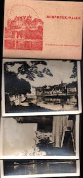 Item #70-2058 Photomappeansichten Bernburg/Saale. (View Album of Bernburg/Saale). 20th Century...
