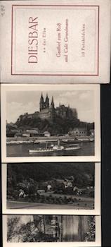 Item #70-2078 Photomappeansichten Diesbar an der Elbe. (View Album of Diesbar on the Elbe). 20th...