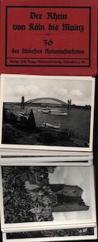 Item #70-2125 Photomappeansichten Der Rhein von köln bis Mainz. (View Album of The Rhine from Cologne to Mainz). 20th Century German Photographer.