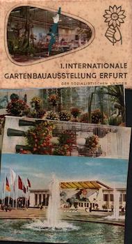 Item #70-2139 Photomappeansichten 1. Internationale Gartenbauausstellung Erfurt. (View Album of 1st International Horticultural Exhibition in Erfurt). 20th Century German Photographer.