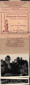 Item #70-2153 Photomappeansichten Hermanns-Denkmal Detmold u. Externsteine. (View Album of...