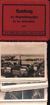 Item #70-2159 Photomappeansichten Hamburg. (View Album of Hamburg.). 20th Century German...