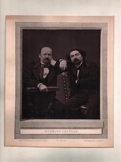 Item #70-2219 Erckmann-Chatrian. (B&W photograph). Goupil, Co, Photo