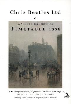 Item #70-2295 Chris Beetles Ltd: Gallery Exhibition Timetable 1998. (Exhibitions timetable for...