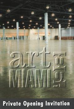 Item #70-2329 Art Miami '98: A Collector's Private Preview. (Invitation to exhibition, January 8,...