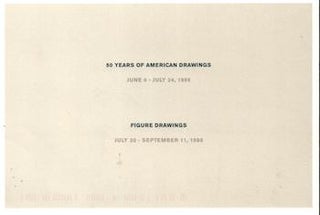 Item #70-2342 50 Years of American Drawings : Figure Drawings. (Invitation card for exhibitions,...