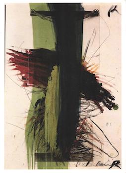 Item #70-2441 Arnulf Rainer. (Announcement for exhibition, May 29 to July 3, 2002). Arnulf Rainer