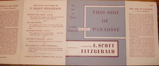 Item #70-2799 [Dust Jacket] This Side of Paradise. (Dust Jacket only. Book not included). F....