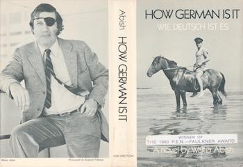 Abish, Walter - [Dust Jacket] : How German Is It. Wie Deutsche Ist Es. (Dust Jacket Only. Book Not Included)