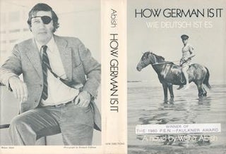 Item #70-2855 [Dust Jacket] : How German is it. Wie Deutsche ist es. (Dust Jacket only. Book not...