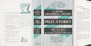 Item #70-2915 [Dust Jacket] : O. Henry Memorial Award Prize Stories of 1931. (Dust Jacket only....