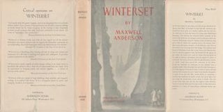 Item #70-2920 [Dust Jacket] Winterset. (Dust Jacket only. Book not included). Maxwell Anderson