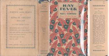 Coward, Noel - [Dust Jacket] Hay Fever. (Dust Jacket Only. Book Not Included)