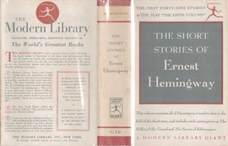 Item #70-3005 [Dust Jacket] : The Short Stories of Ernest Hemingway : the first forty-nine...