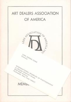Item #70-3121 Art Dealers Association of America: Activities and Membership Roster 1962. Art...