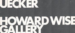 Item #70-3125 Uecker : Uecker, Zero and the Kinetic Spirit. (Exhibition: November 1 - 19, 1966)....