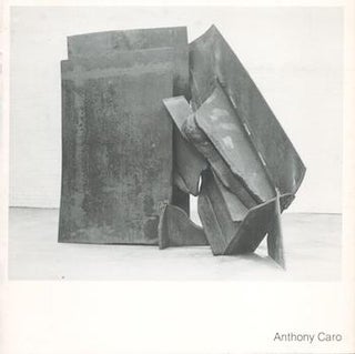 Item #70-3350 Anthony Caro: New Sculpture. (Catalogue of an exhibition at André Emmerich...