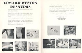 Item #70-3414 Edward Weston : Desnudos. (Prospectus for portfolio of prints). Edward Weston