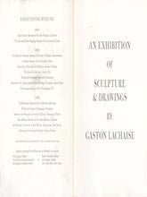 Item #70-3415 An Exhibition of Sculpture & Drawings by Gaston Lachaise. (Catalog for exhibition...