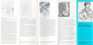 Item #70-3467 The Drawings of Henri Matisse : February 28 - May 14, 1985. (Exhibition pamphlet.)....