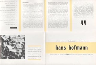 Item #70-3471 Hans Hofmann : the first showing of landscapes created from 1936-1939, April 27 -...