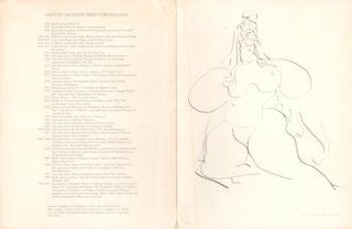 Item #70-3486 An exhibition of Sculpture & Drawings by Gaston Lachaise. (Announcement for...